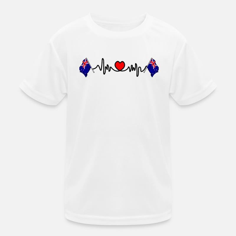Neuseeländische Herzfrequenz Kinder Funktions-T-Shirt