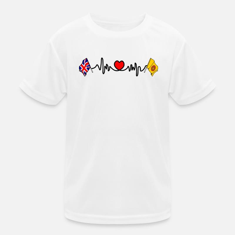 Fréquence cardiaque du Lancashire et du Royaume-Uni T-shirt sport Enfant