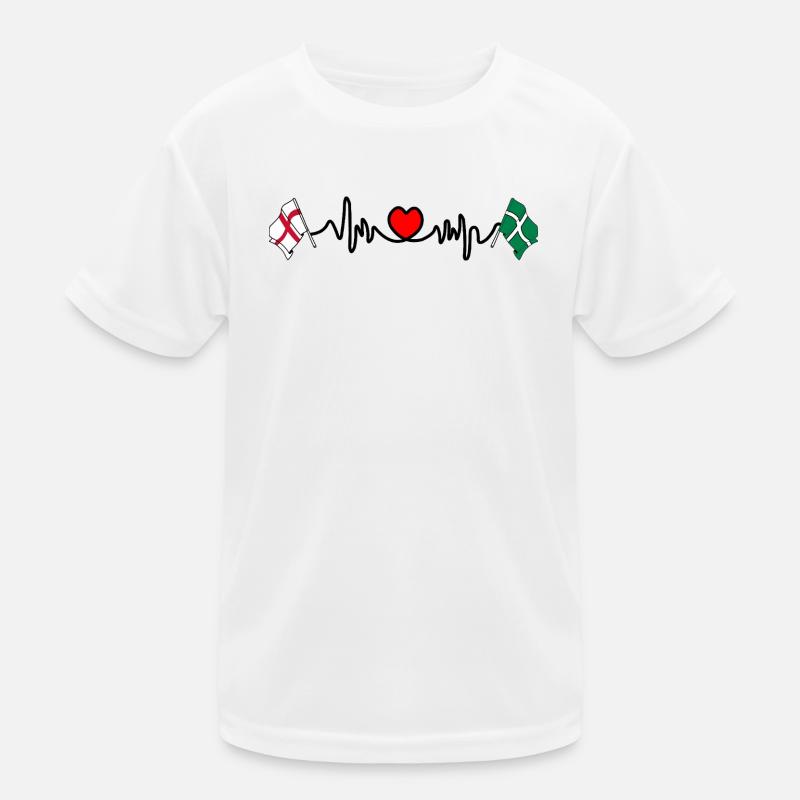 Devon & England Heartbeat Kids Functional T-Shirt