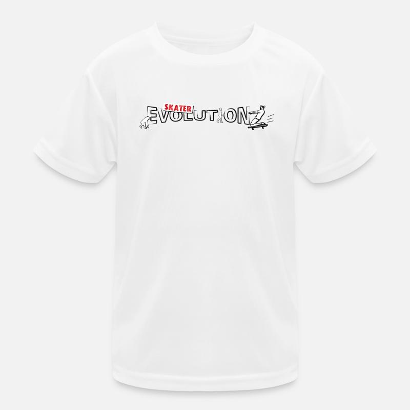 Skateboarder Design | Skate-Evolution Kinder Funktions-T-Shirt