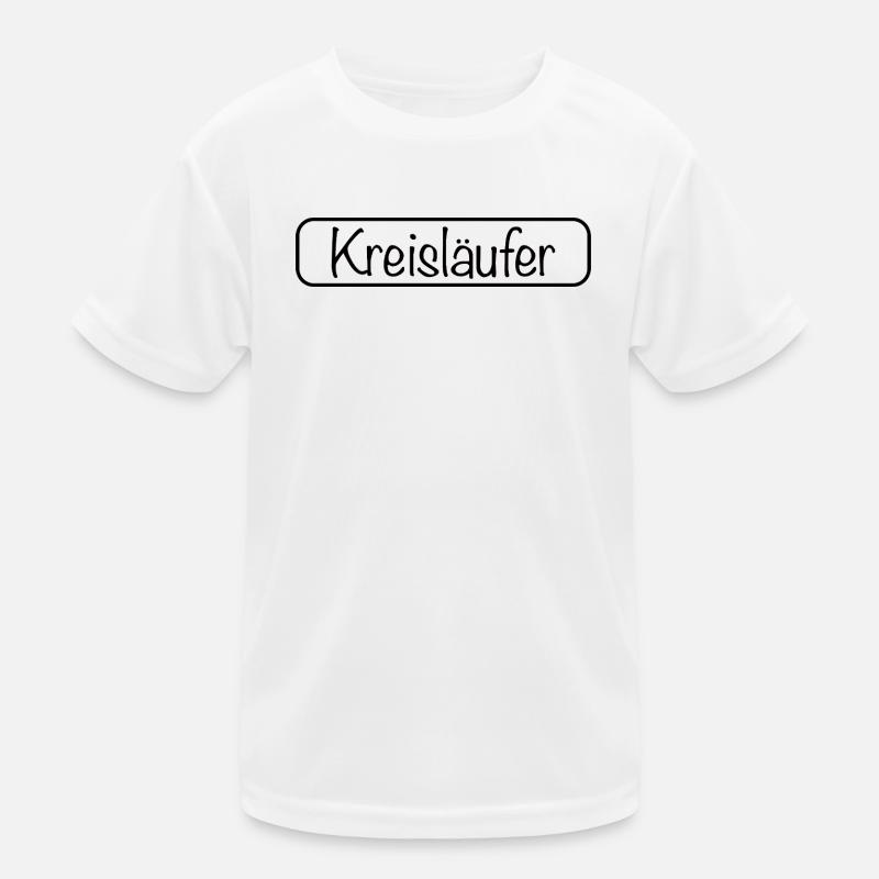Kreisläufer Schriftzug (Schwarz) Kinder Funktions-T-Shirt