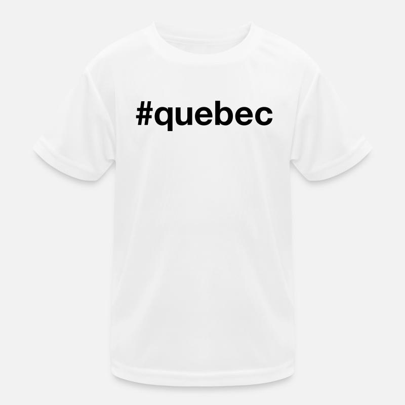 QUÉBEC Canada Kanada Mot-clic T-shirt sport Enfant