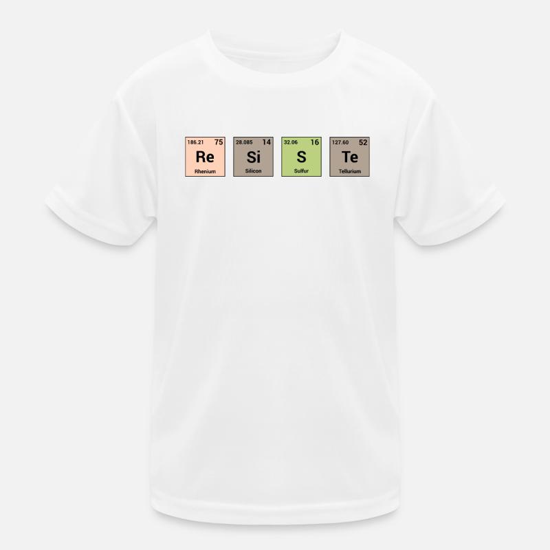 Resists in periodic elements Kids Functional T-Shirt