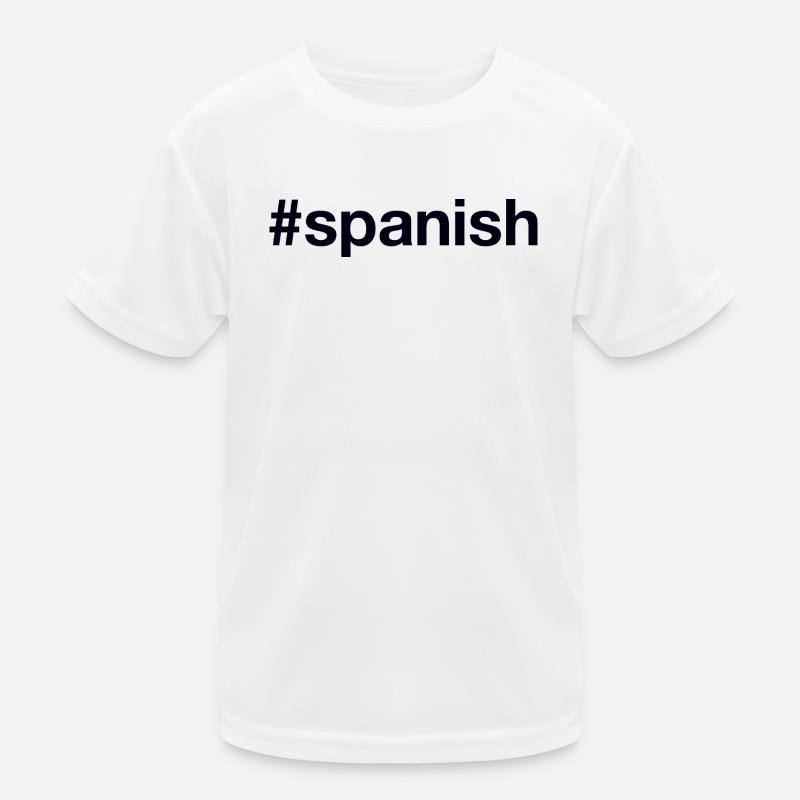 SPANISH Hashtag Spanisch Kids Functional T-Shirt