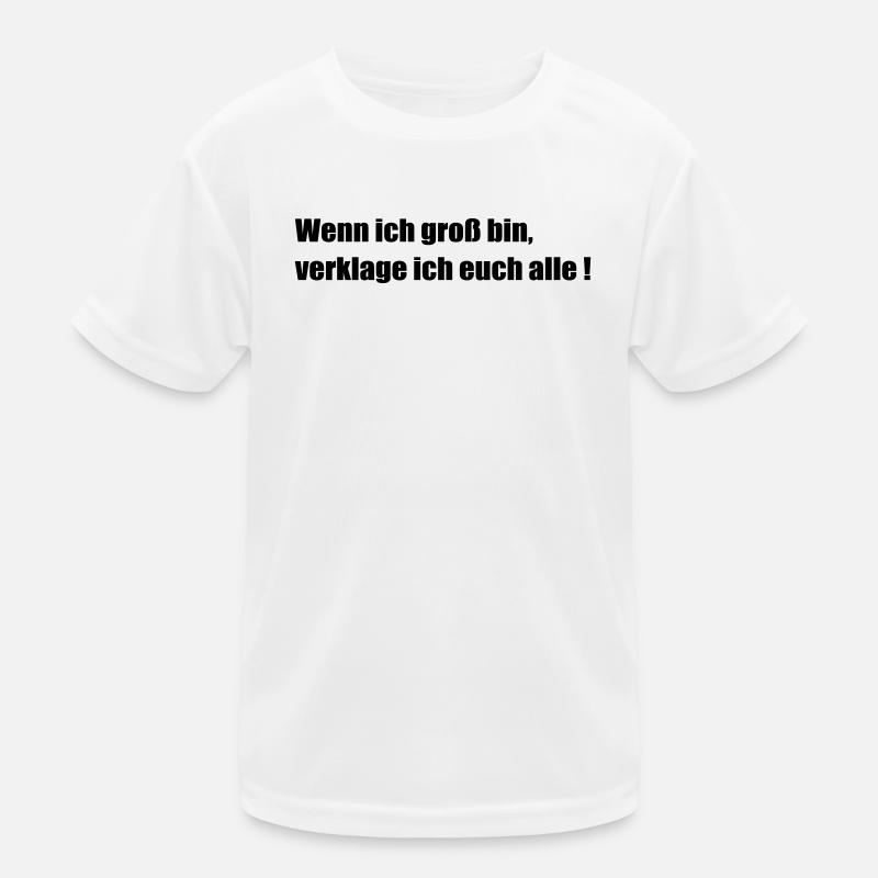 Wenn ich gross bin Kinder Funktions-T-Shirt