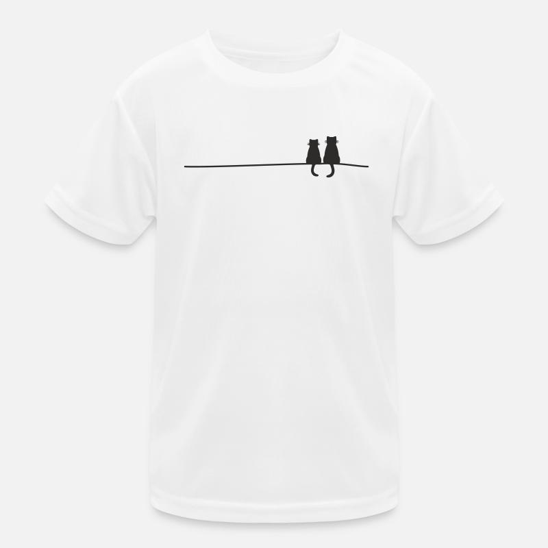 Silhouettes de chats T-shirt sport Enfant