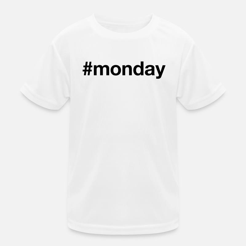 MONDAY Hashtag monday Kids Functional T-Shirt
