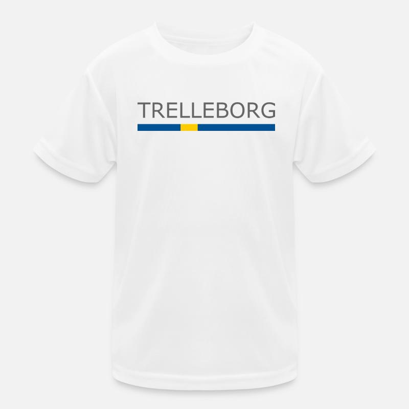 Drapeau de la Suède - Trelleborg - Sverige - Schweden T-shirt sport Enfant
