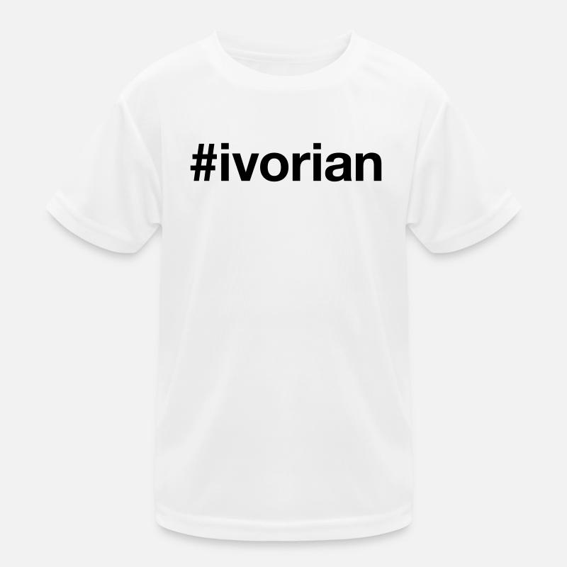 IVORIAN Hashtag Côte d'Ivoire Kids Functional T-Shirt