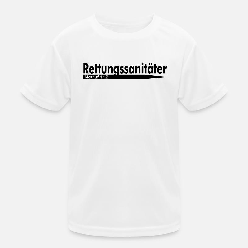 Paramedic Emergency Call 112 - Kids Functional T-Shirt - white