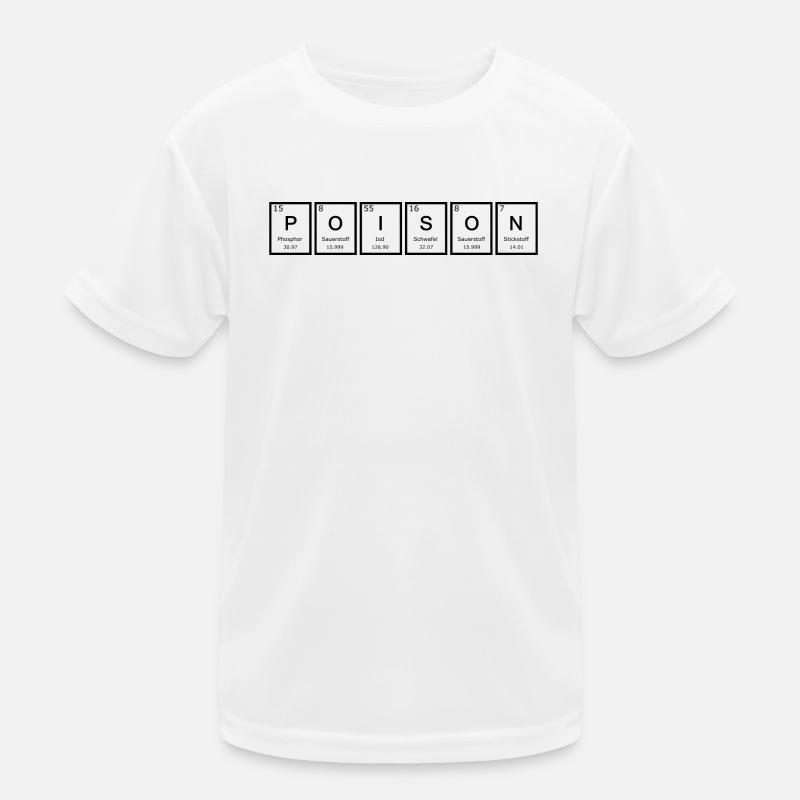 Periodic table elements POISON black gift Kids Functional T-Shirt