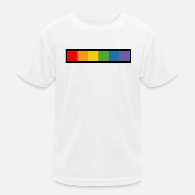 LGBT rainbow schwarz Kinder Funktions-T-Shirt