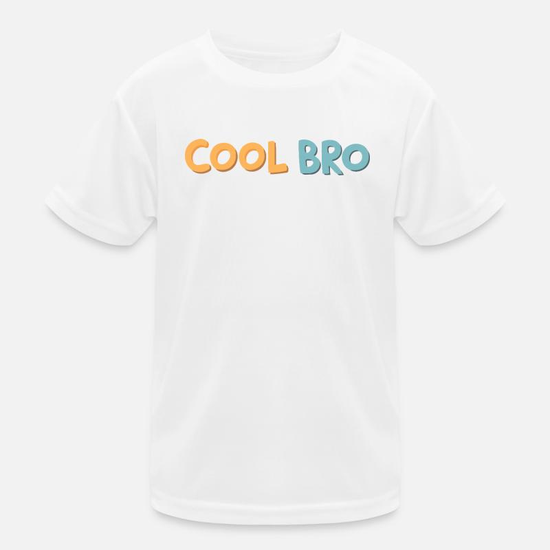 Brother Cool Retro-Pop-Tippfehler Kinder Funktions-T-Shirt