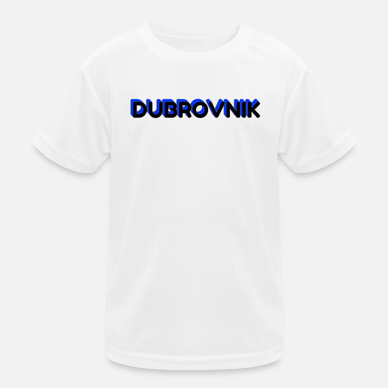 Lettrage de Dubrovnik dans la conception 3D T-shirt sport Enfant