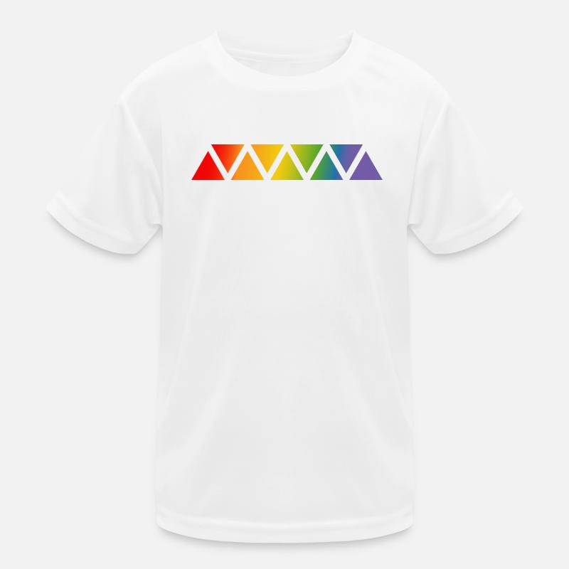 Regenbogen dreieck Kinder Funktions-T-Shirt