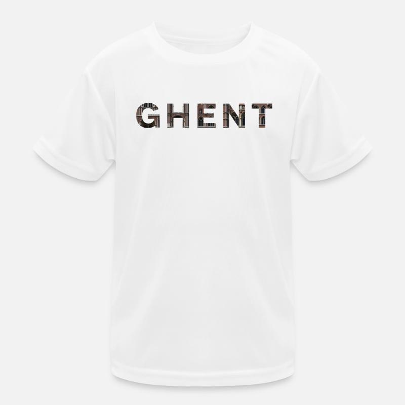 GHENT – Gothic Brick Typography Kids Functional T-Shirt
