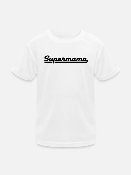 2541614 15919819 supermama - Kinder Funktions-T-Shirt - Weiß - Vorne