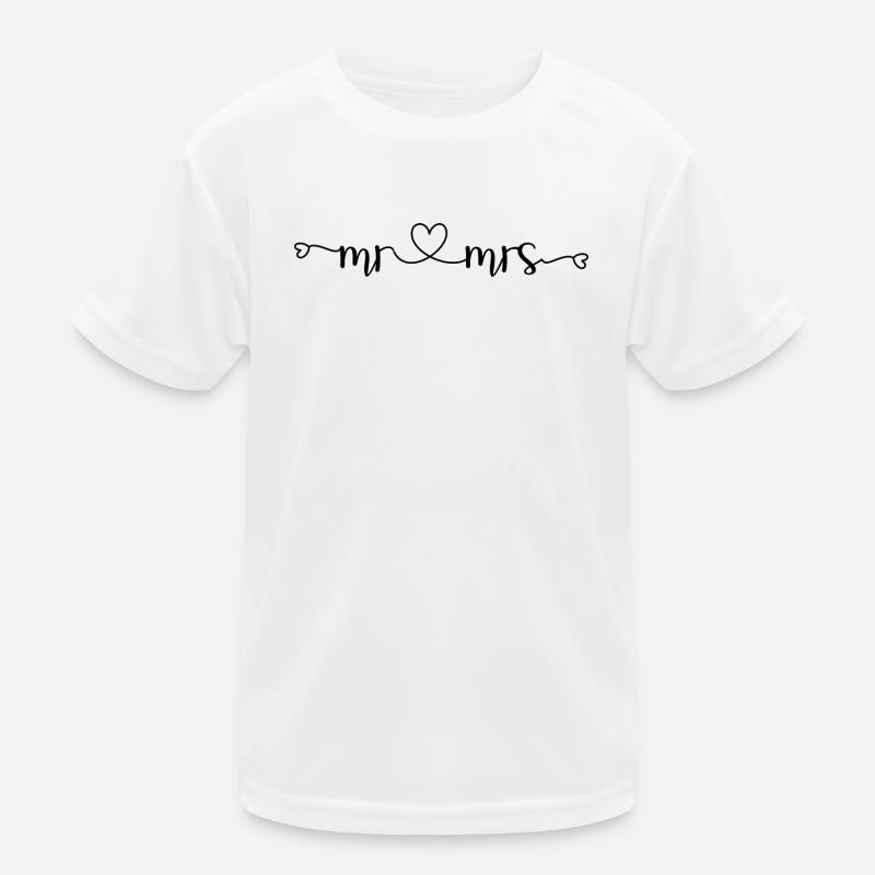 Mr & Mrs Heart Design pour mariage T-shirt sport Enfant