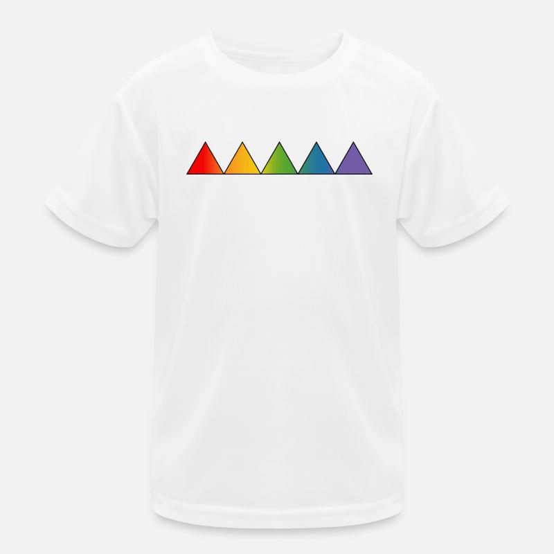 Triangles LGBTQ arc-en-ciel T-shirt sport Enfant