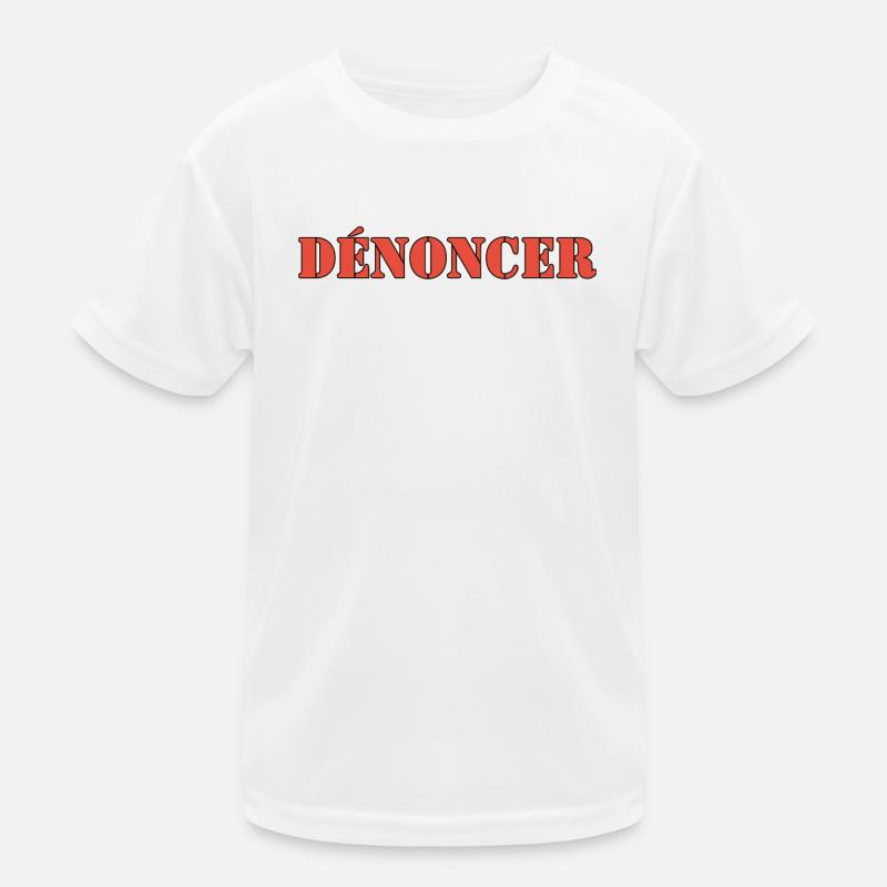DENOUNCE - Kids Functional T-Shirt - white