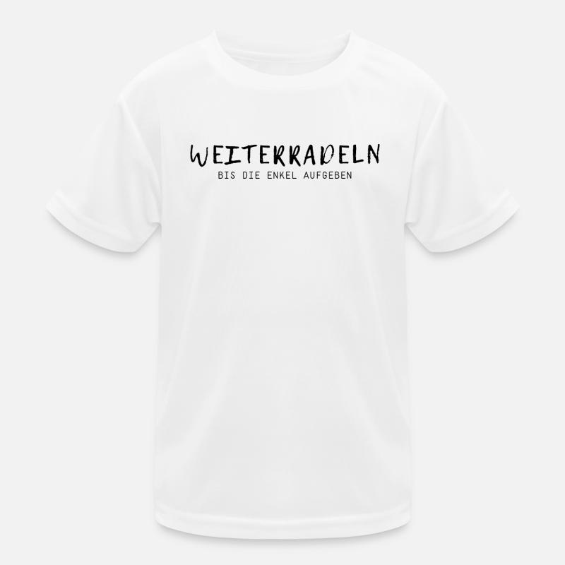 Weiterradeln - Kids Functional T-Shirt - white