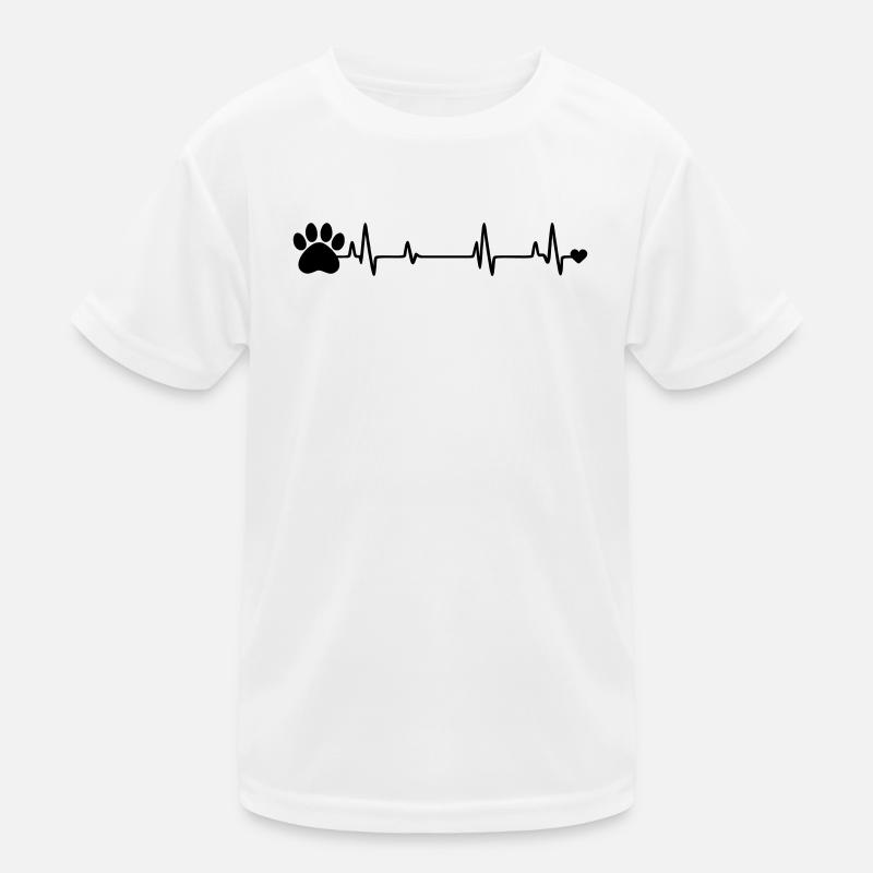 Pfotenabdruck Kinder Funktions-T-Shirt
