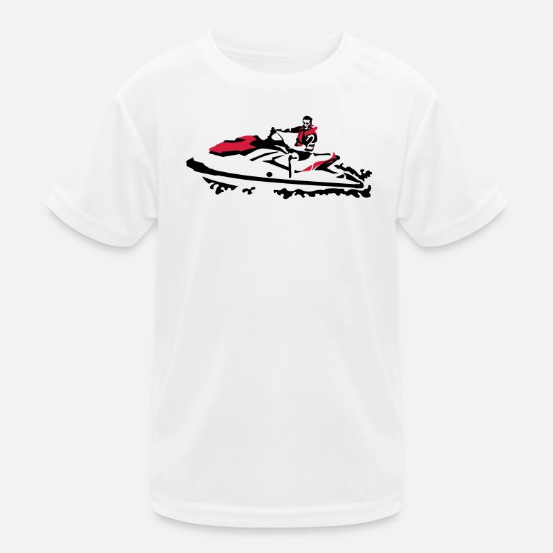 Jetski Kinder Funktions-T-Shirt