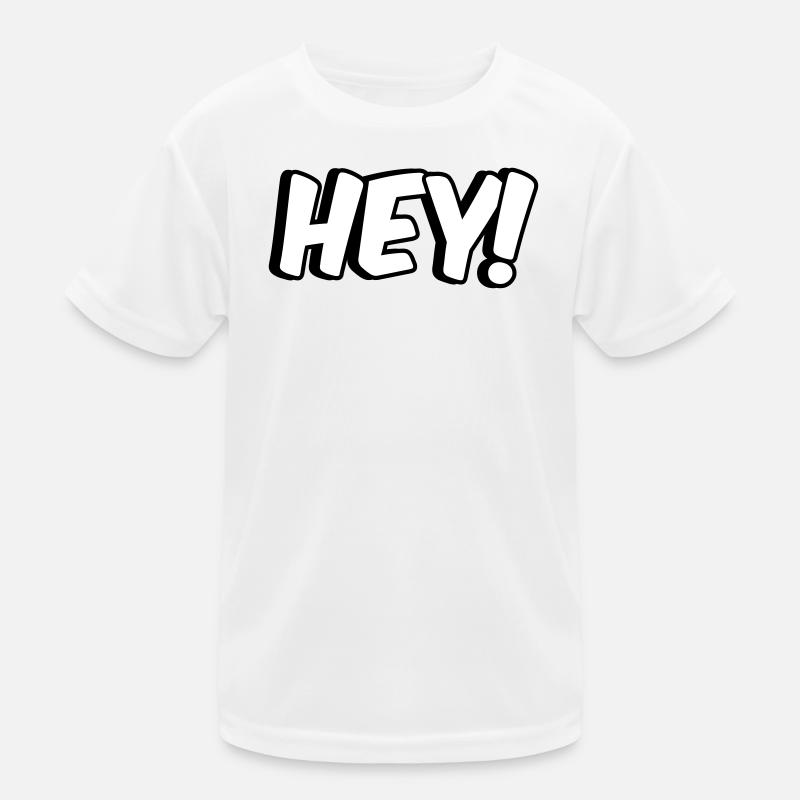 Hey Comic design - Kids Functional T-Shirt - white