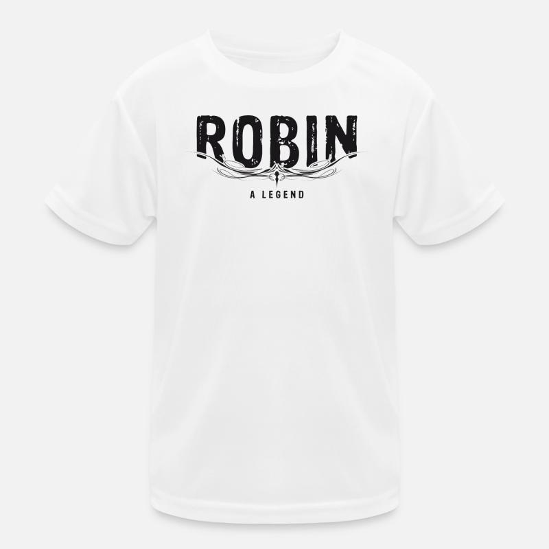 ROBIN A LEGEND verziert Kinder Funktions-T-Shirt