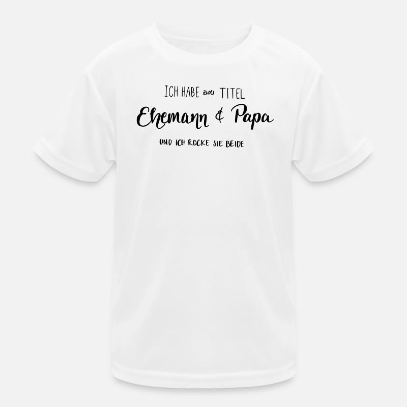 Ehemann & Papa Kinder Funktions-T-Shirt
