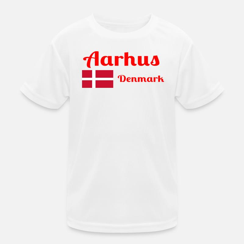 Aarhus Dänemark - Stylische Drucke Kinder Funktions-T-Shirt