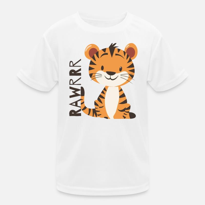 Süßer Tiger - Rawrrr Kinder Funktions-T-Shirt