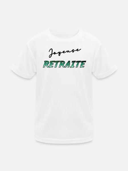 RUHESTAND. RUHESTAND. PENSIONIERT. RUHESTAND - Kinder Funktions-T-Shirt - Weiß - Vorne