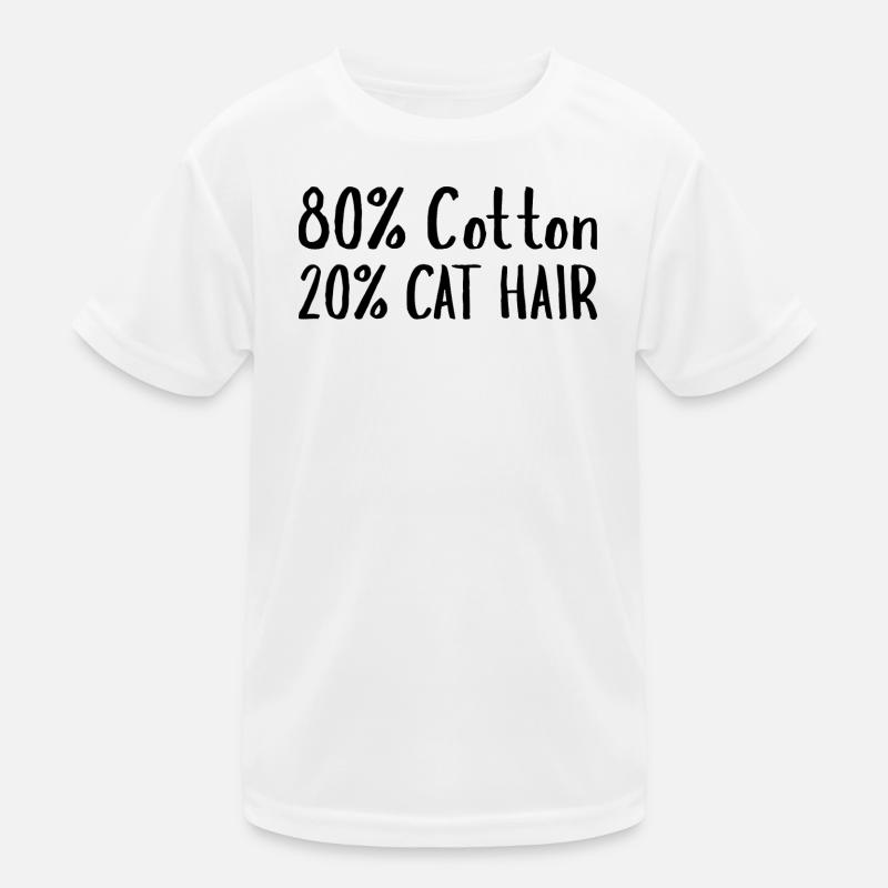 80 % de coton, 20 % de poils de chat T-shirt sport Enfant