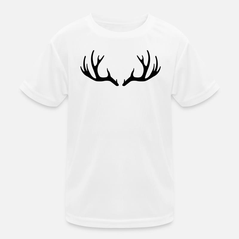 Hirschgeweihe Kinder Funktions-T-Shirt