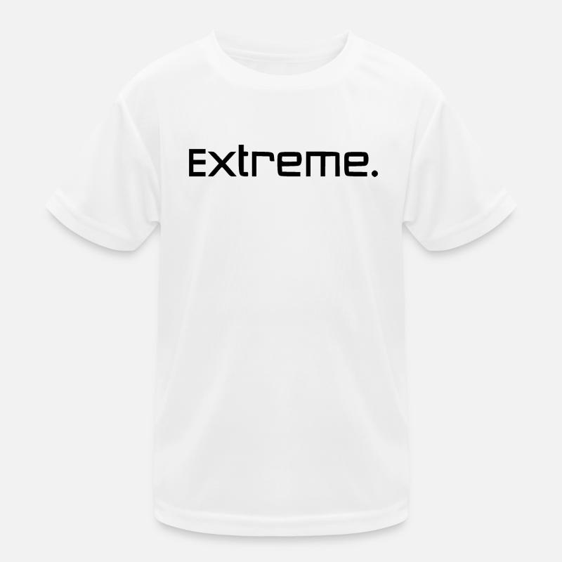 Extreme black Kids Functional T-Shirt