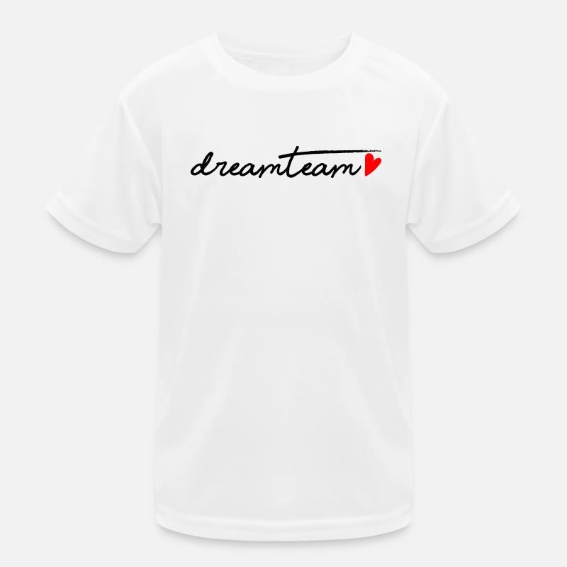 Dreamteam rotem Herz Kinder Funktions-T-Shirt