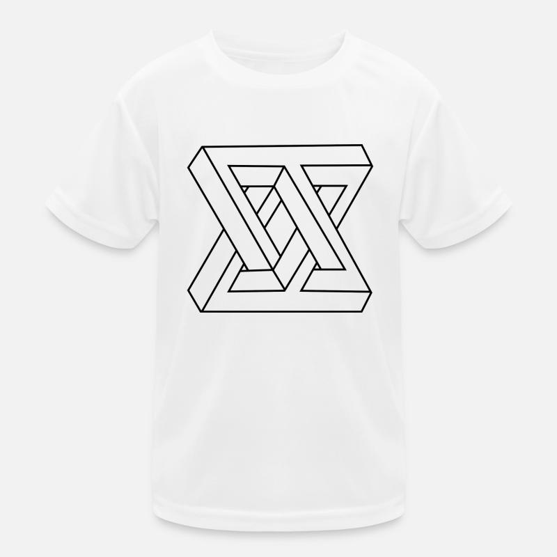 Unmögliche Form schwarz Kinder Funktions-T-Shirt