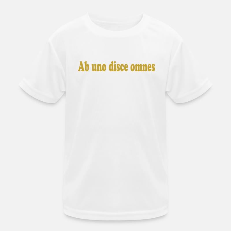 ab uno disce omnes Citation latine Latein T-shirt sport Enfant