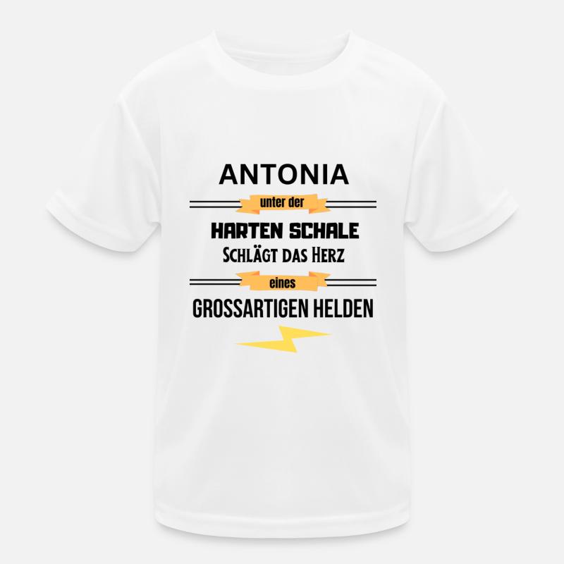 Antonia unter harte Schale eines Großartigen Helde Kinder Funktions-T-Shirt