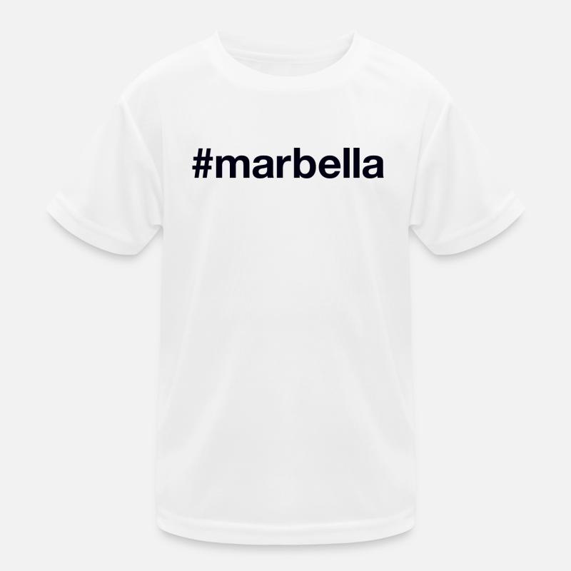 MARBELLA Spanien Spain Hashtag Kids Functional T-Shirt