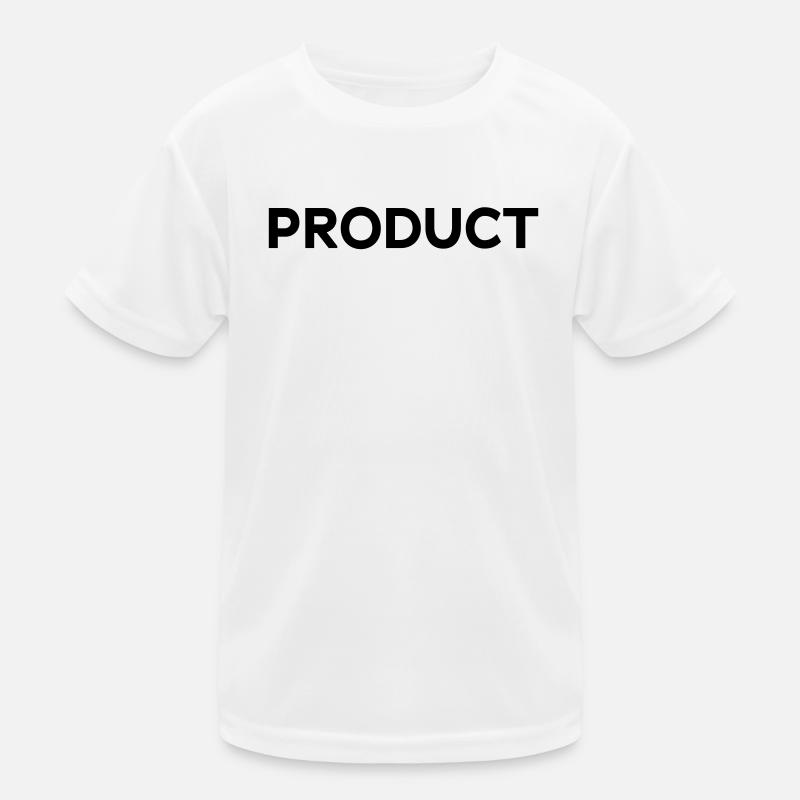 PRODUCT Design, Marke, Type, Typografie, Statement Kinder Funktions-T-Shirt