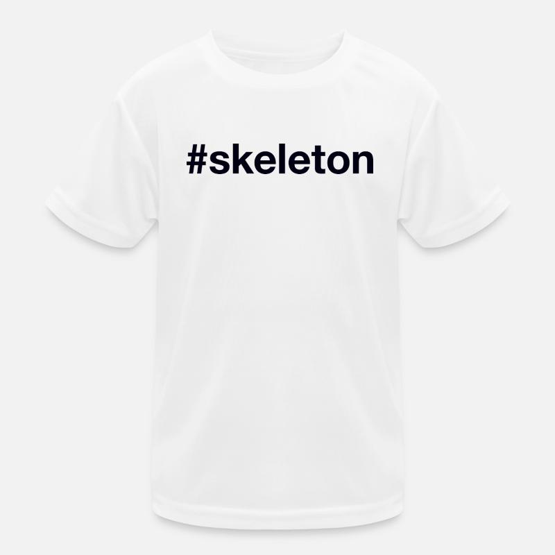 Skeleton Hashtag Kinder Funktions-T-Shirt