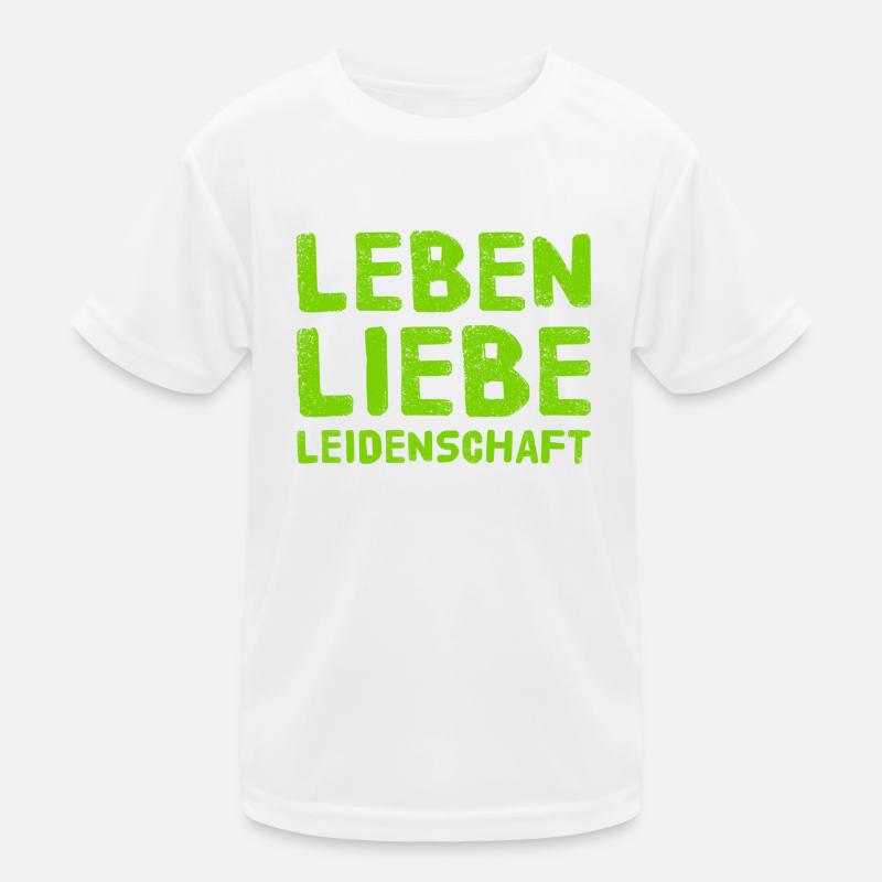 ich lebe ein leidenschaftliches Leben Kinder Funktions-T-Shirt
