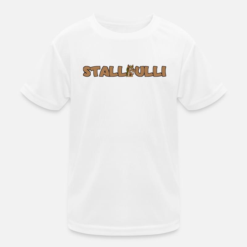 Stallpulli - Stall - Pferd Pferde Reiter Reiterin Kinder Funktions-T-Shirt