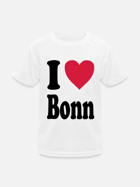 I love Bonn - Kinder Funktions-T-Shirt - Weiß
