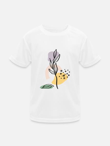 Nature Color Plant - Kids Functional T-Shirt - white