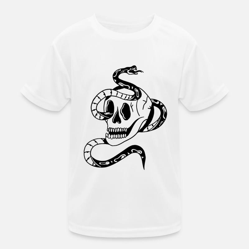 SCHÄDEL Kinder Funktions-T-Shirt