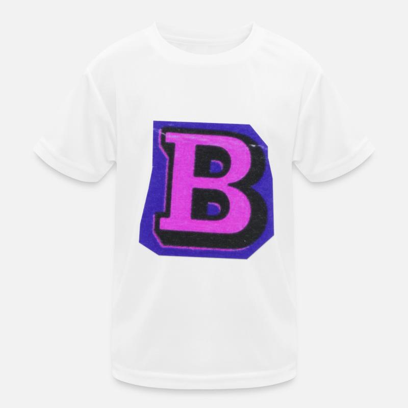 Typografie Buchstabe B Kinder Funktions-T-Shirt