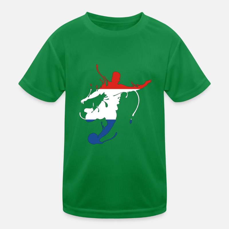 Pays-Bas Drapeau du Championnat du Monde Pays-Bas T-shirt sport Enfant